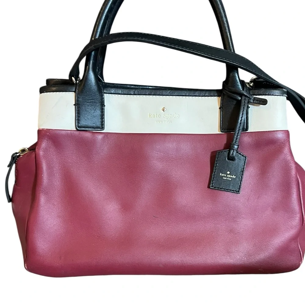 Kate Spade Branton Square Mills Leather Satchel